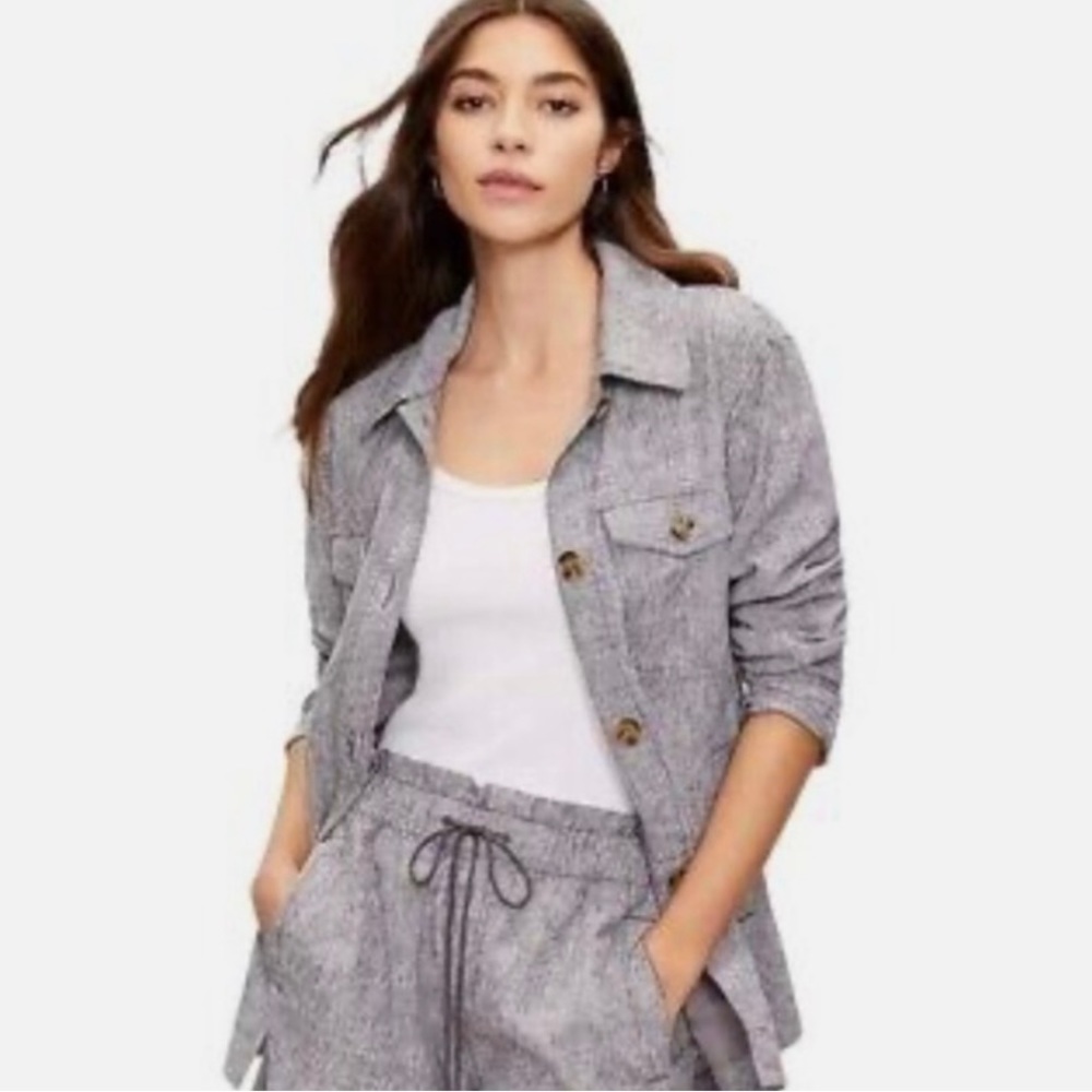 Loft Chambray Shacket